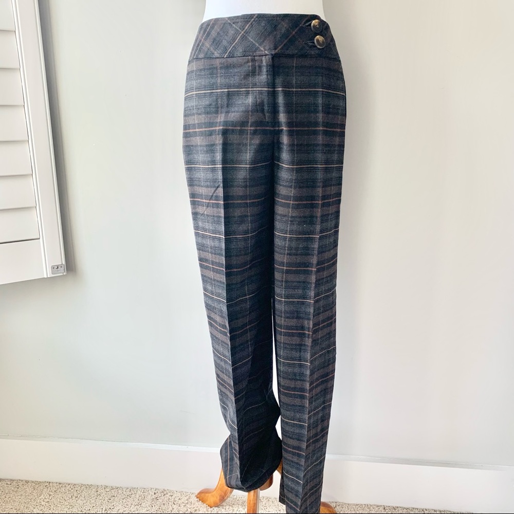 Talbots Wool Plaid Pants Size 4 - Picture 1 of 14
